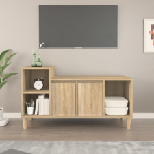sonoma tölgyszínű szerelt fa TV-szekrény 100x35x55 cm bútor