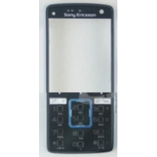 Sony Ericsson K850 elő+bill., Előlap, fekete-kék mobiltelefon, tablet alkatrész