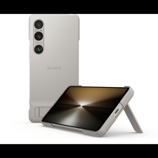 Sony Xperia 1 VI szürke tok állvánnyal (XQZCBECH.SYX) tok és táska