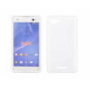 Sony Xperia E2/E3 D2203, Szilikon tok, S-Case, fehér