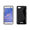 Sony Xperia E2/E3 D2203, Szilikon tok, S-Case, fekete