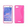 Sony Xperia E2/E3 D2203, Szilikon tok, S-Case, rózsaszín