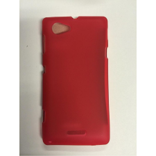 Sony Xperia L C2104 C2105 S36H piros matt szilikon tok tok és táska