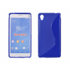 Sony Xperia M4 Aqua E2303, Szilikon tok, S-Case, kék