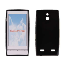 Sony Xperia P LT22i, Szilikon tok, S-Case, fekete tok és táska