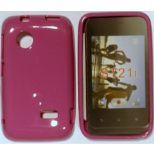 Sony Xperia Tipo ST21i, Szilikon tok, S-Case, ciklámen tok és táska