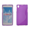 Sony Xperia Z1 C6903, Szilikon tok, S-Case, lila