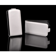 Sony Xperia Z1 Mini D5503, Lefele nyíló flip tok, fehér tok és táska