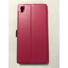 Sony Xperia Z5 E6603 rózsaszín pink szilikon keretes könyvtok tok és táska