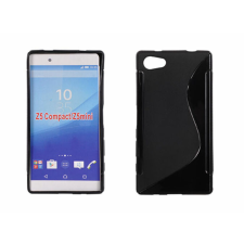 Sony Xperia Z5 Mini E5803, Szilikon tok, S-Case, fekete tok és táska