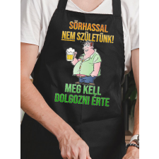 Sörös vicces kötény - Sörhasért dolgozni kell lakástextília