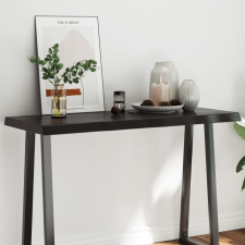  sötétbarna kezelt tömör asztallap 120x50x(2-6) cm bútor