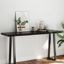  sötétbarna kezelt tömör asztallap 160x50x(2-6) cm bútor