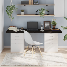  sötétbarna kezelt tömör tölgyfa asztallap 180x50x(2-4) cm bútor