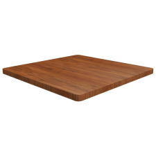  sötétbarna kezelt tömör tölgyfa négyzet asztallap 90x90x4cm bútor