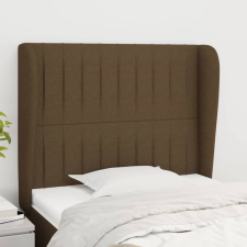  sötétbarna szövet fejtámla szárnyakkal 83 x 23 x 118/128 cm ágy és ágykellék