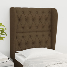  sötétbarna szövet fejtámla szárnyakkal 83 x 23 x 118/128 cm ágy és ágykellék