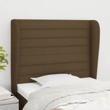  sötétbarna szövet fejtámla szárnyakkal 93 x 23 x 118/128 cm ágy és ágykellék