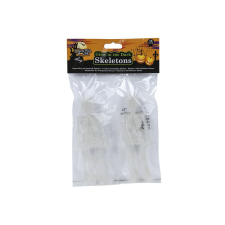  Sötétben világító csontvázak, 16 cm, 16 db/cs party kellék