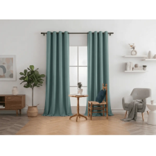  Sötétítő függöny DREAM VELVET 140x270 cm, kékeszöld Felfüggesztés: Hullámos sínszalag lakástextília