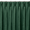  Sötétítő függöny MILANA szín üvegzöld stílus klasszikus flex 9,5 cm kettős átfedéssel zsenília 280x270 HOMEDE