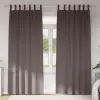  Sötétítő függönyök 2 pcs sötétbarna 225 x 140 cm Poliészter