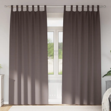  Sötétítő függönyök 2 pcs sötétbarna 225 x 140 cm Poliészter lakástextília