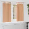  Sötétítő függönyök 2 pcs Világosbarna 175 x 140 cm Poliészter