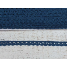  Sötétkék Pamut csipke 20m rövidáru