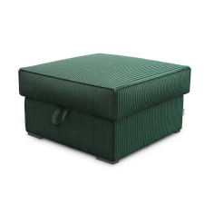  Sötétzöld SMART COSARO tárolós puff, 65x65 cm bútor