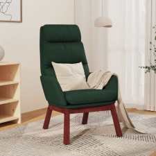  sötétzöld szövet pihenőfotel bútor