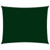  Sötétzöld téglalap alakú oxford-szövet napvitorla 3,5 x 5 m