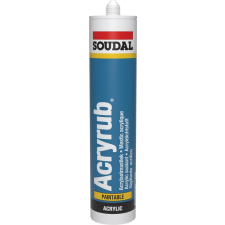 Soudal Acryrub szürke 310ml-Festhető tömítő purhab, tömítő, tapasz