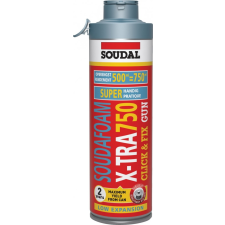 Soudal Pisztolyhab X-Tra 750 C&F 500ml purhab, tömítő, tapasz