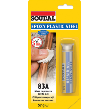 Soudal Plastic Steel 83A gyurma 60gr barkácsolás, csiszolás, rögzítés