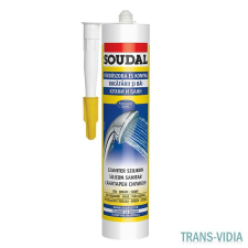 Soudal Soudal szaniter szilikon transzparens 280ml (103217) purhab, tömítő, tapasz