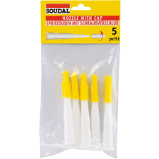 Soudal szilikoncsőr szett bliszter 5db-os barkácsolás, csiszolás, rögzítés