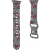 sourcing Hello Kitty Apple Watch Bows & Stripes Okosóra szíj Szilikon 38 / 40 / 41mm - Fekete (HKAWMSDIEZK)