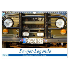  Sowjet-Legende - Der Geländewagen UAZ-469 in Kuba (Wandkalender 2024 DIN A4 quer), CALVENDO Monatskalender – Henning von Löwis of Menar naptár, kalendárium