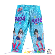  Soy Luna leggings 3/4-es 6/7- 10/12év
