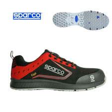 SPARCO Munkavédelmi cipő SPARCO - Cup S1P fekete-piros 36-os munkavédelmi cipő
