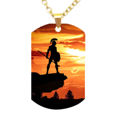  Spártai harcos medál lánccal, választható több színben medál