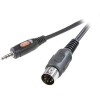 SpeaKa Professional DIN csatlakozó / Jack Audio Csatlakozókábel [1x Dióda dugó, 5 pólusú (DIN) - 1x Jack dugó, 3,5 mm-es] 1.50 m Fekete (SP-7869804)