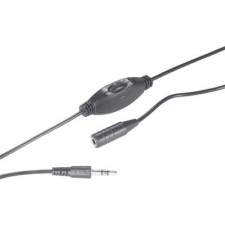 SpeaKa Professional Jack Audio Hosszabbítókábel [1x Jack dugó, 3,5 mm-es - 1x Jack alj, 3,5 mm-es] 6.00 m Fekete Hangerőszabályozó (SP-7870380) kábel és adapter