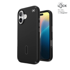 SPECK Presidio2 Pro ClickLock MagSafe hátlaptok iPhone 16 fekete-szürke tok és táska