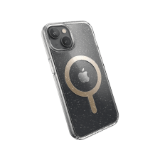 SPECK Presidio PERFECT CLEAR GLITTER + MS iPhone 14/13 tok, átlátszó, mintás, MagSafe (150063-9221) tok és táska