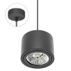 spectrumLED CHLOE AR111 GU10 IP20 round black, adjustable round base