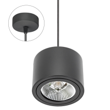 spectrumLED CHLOE AR111 GU10 IP20 round black, adjustable round base világítás