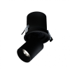 spectrumLED IN OUT - MODEL M - süllyezetett DOWNLIGHT, ADJ. EXTENSION AND DIRECTION 12W 36DEG 100X110 MM, Fekete