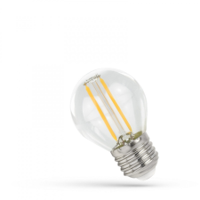spectrumLED LED gömb G45 E-27 230V 1W COG WW Áttetsző SPECTRUM izzó